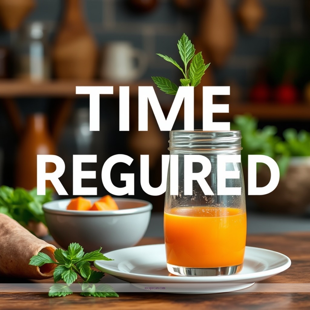 Time Required - sweet potato juice recipe
