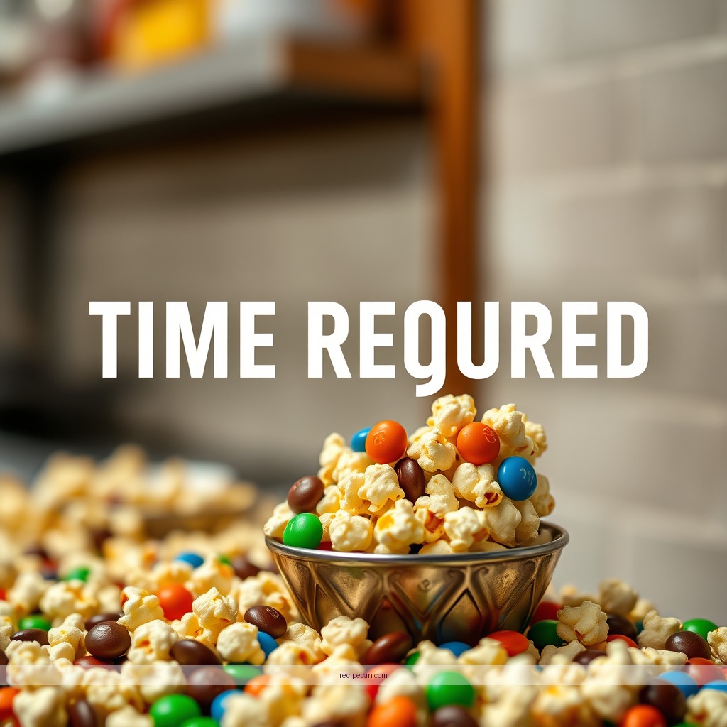 Time Required - m&m popcorn recipe