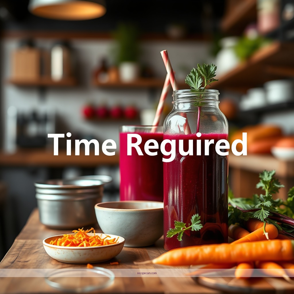 Time Required - beetroot and carrot juice recipe