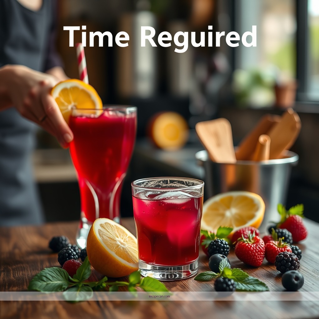 Time Required - berry juice recipe