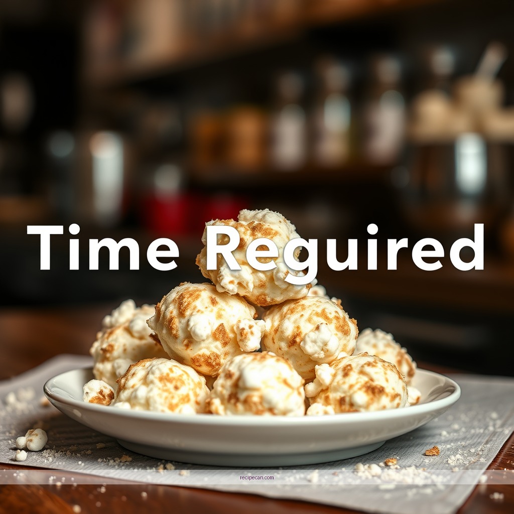 Time Required - marshmallow popcorn balls recipe