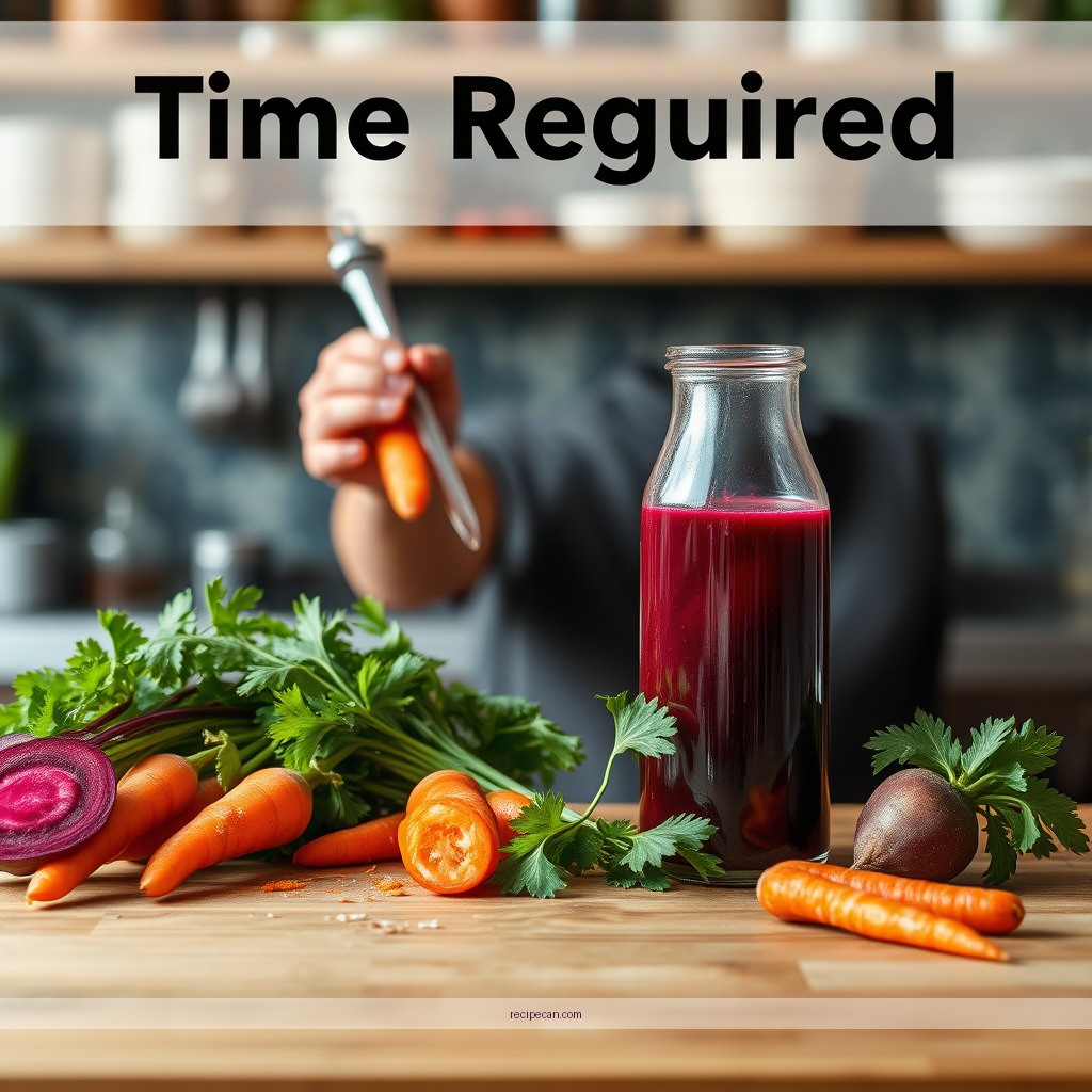 Time Required - carrot and beet juice recipe