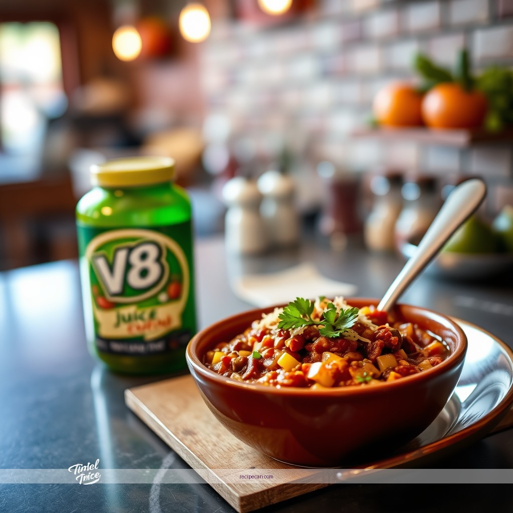 Time Required - chili recipe with v8 juice