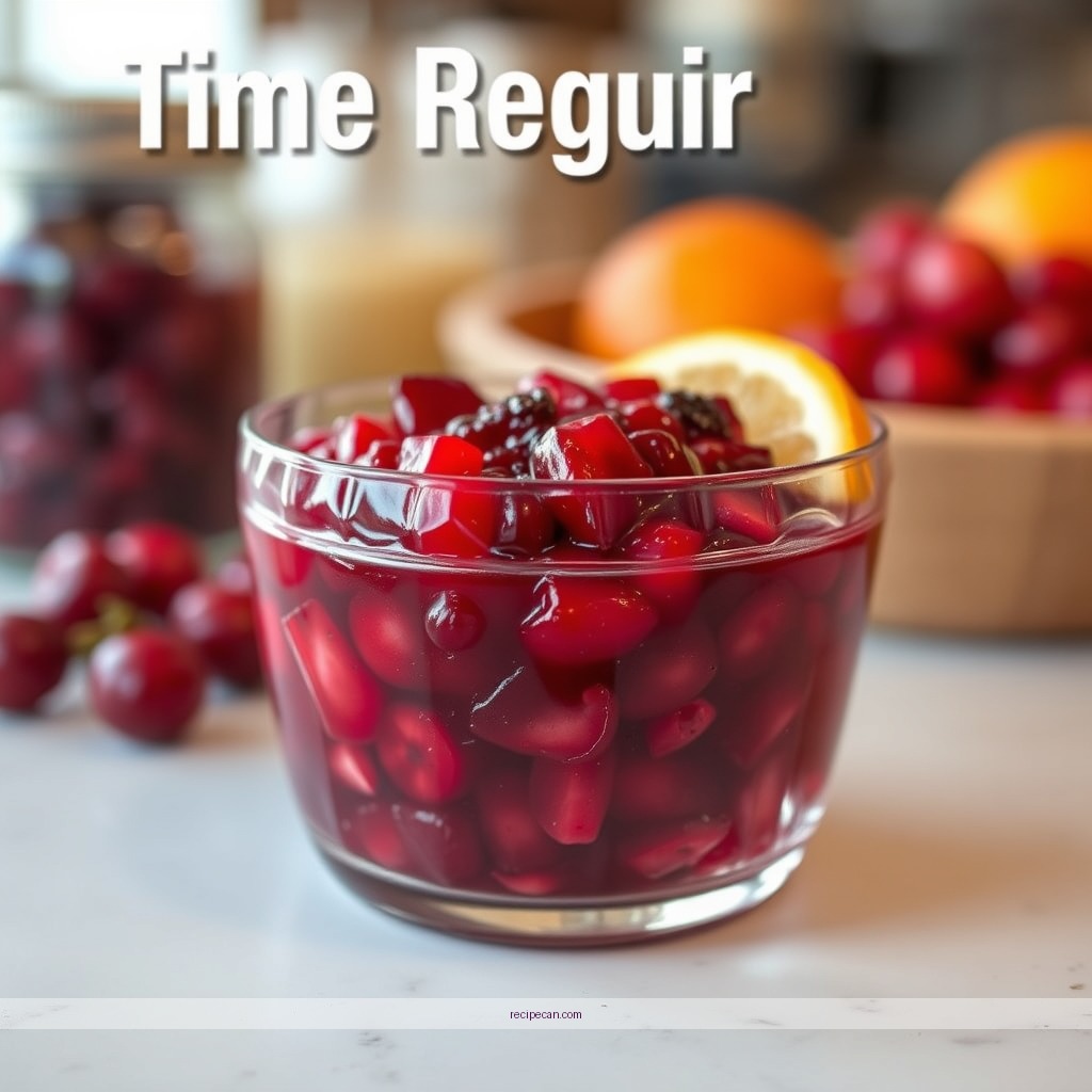 Time Required - cranberry relish recipe with orange juice