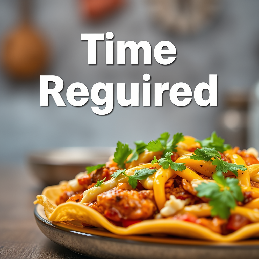 Time Required - chicken nachos recipe easy