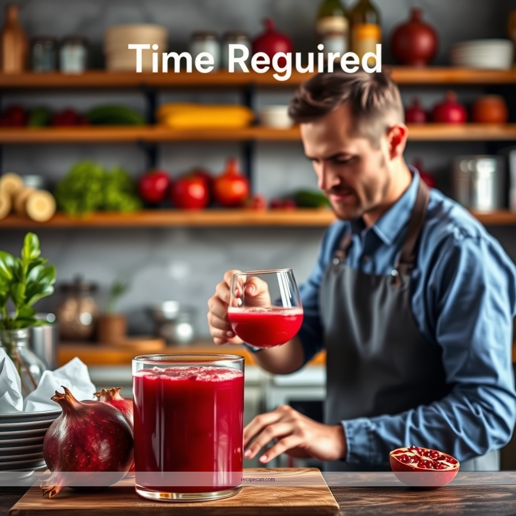 Time Required - juice recipes pomegranate