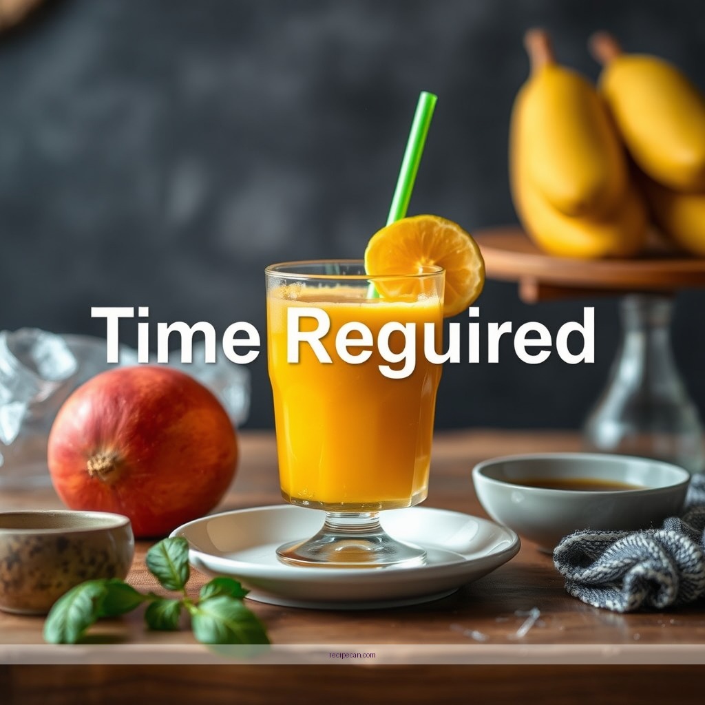 Time Required - juice with mango recipe