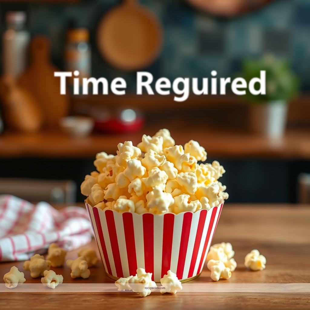 Time Required - popcorn recipe with white chocolate