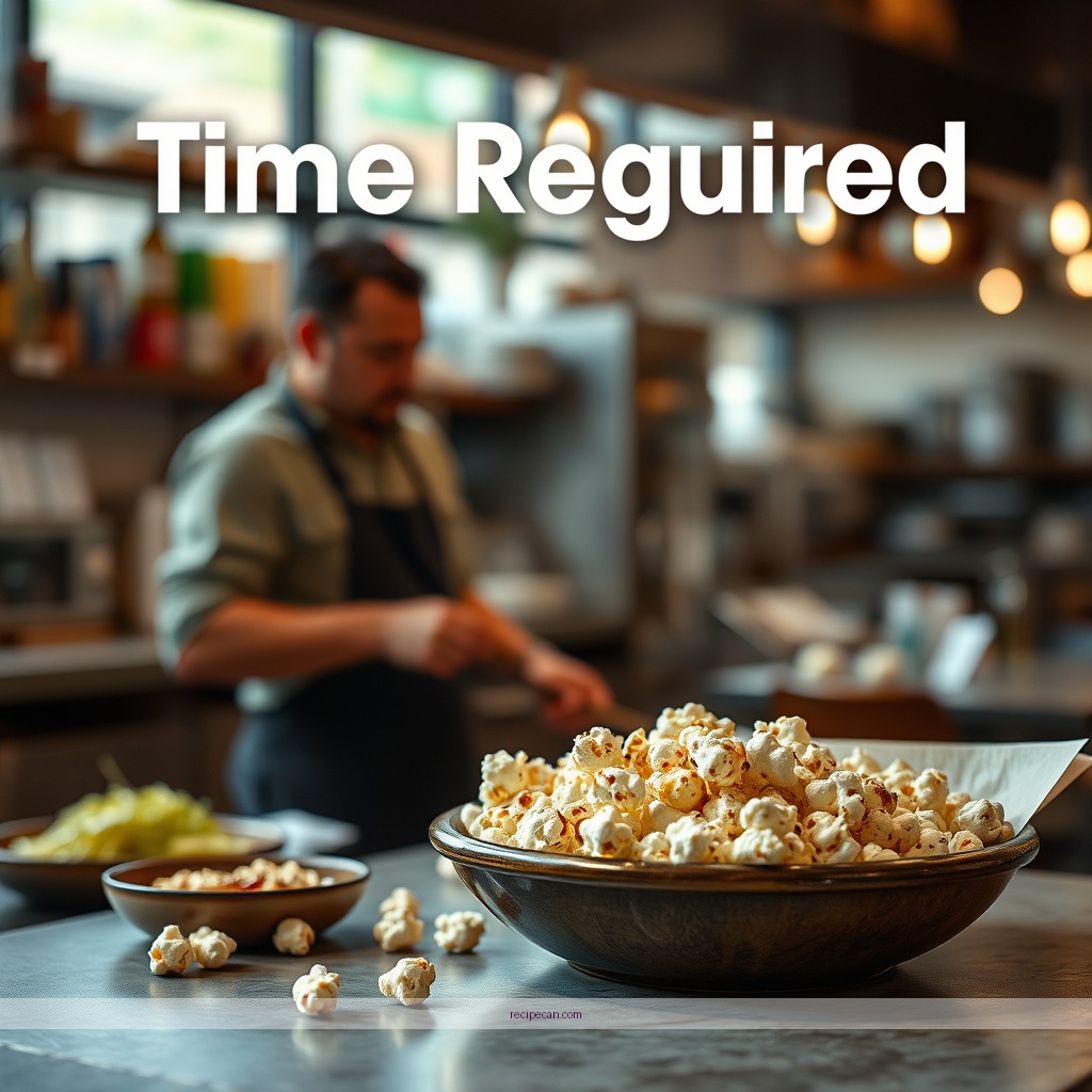Time Required - protein popcorn recipe