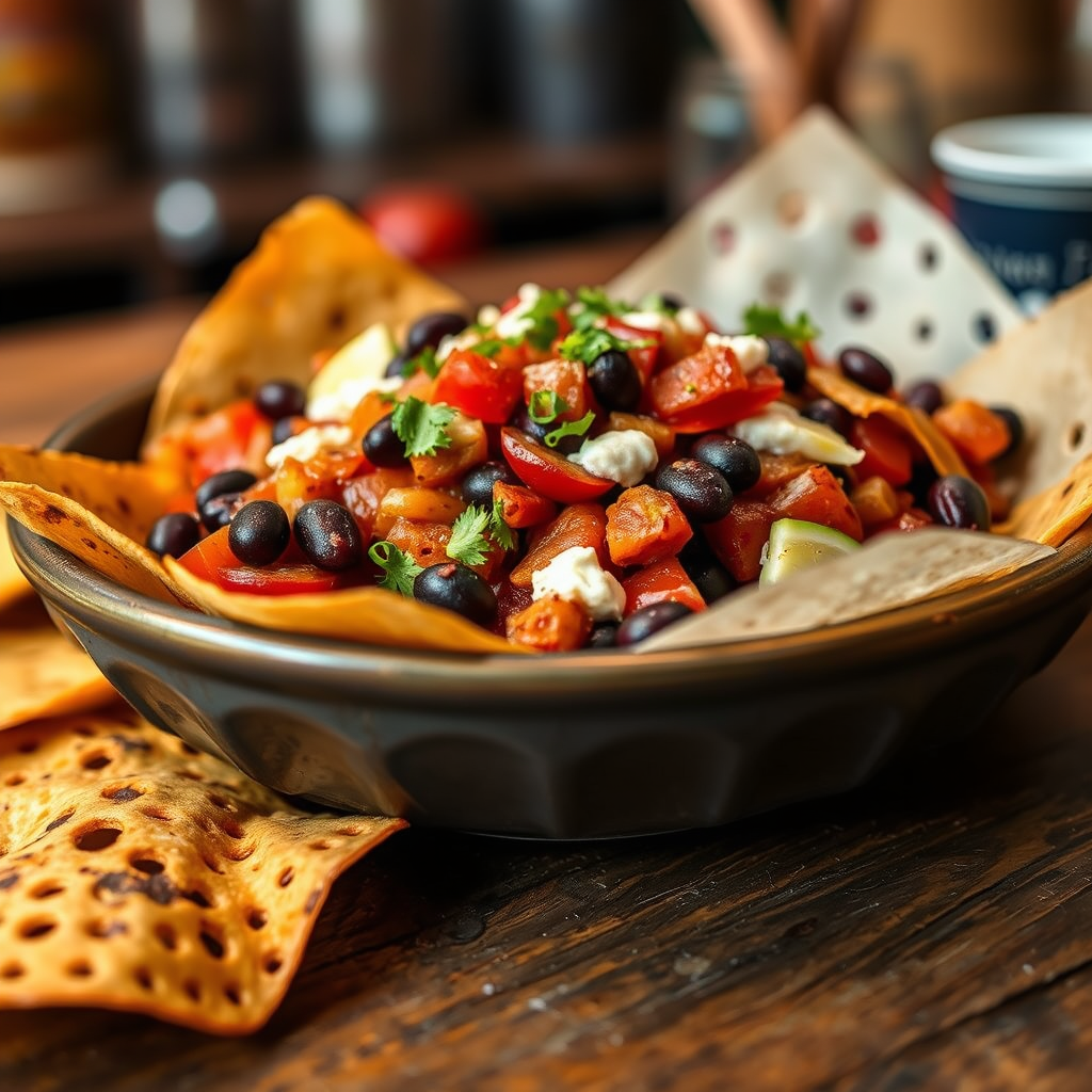 Time Required - recipe for nachos with black beans