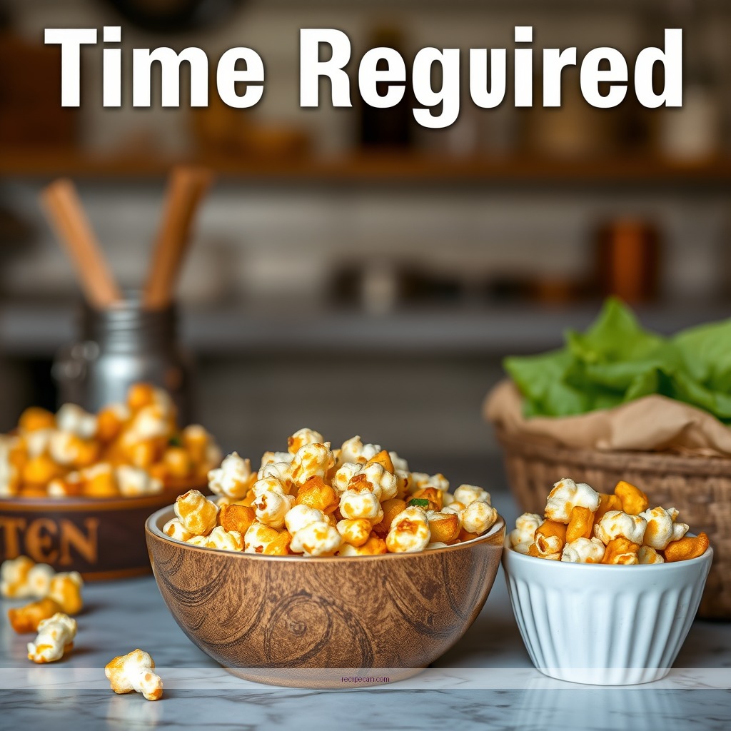 Time Required - caramelized popcorn recipe
