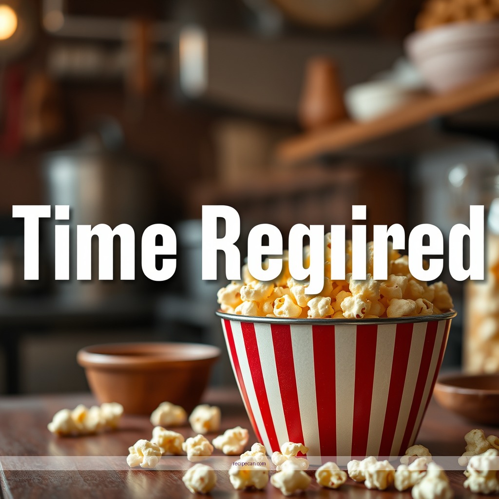 Time Required - maple popcorn recipe