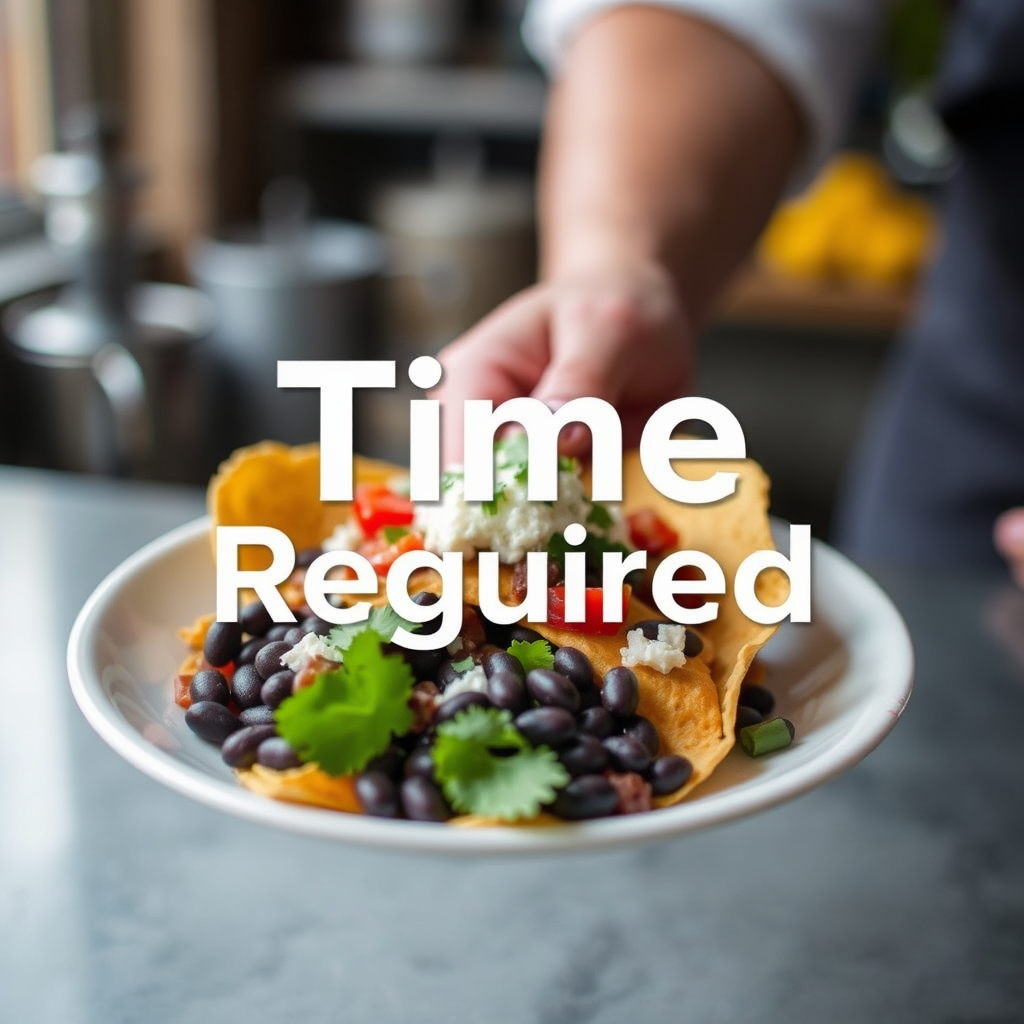 Time Required - nachos recipe with black beans