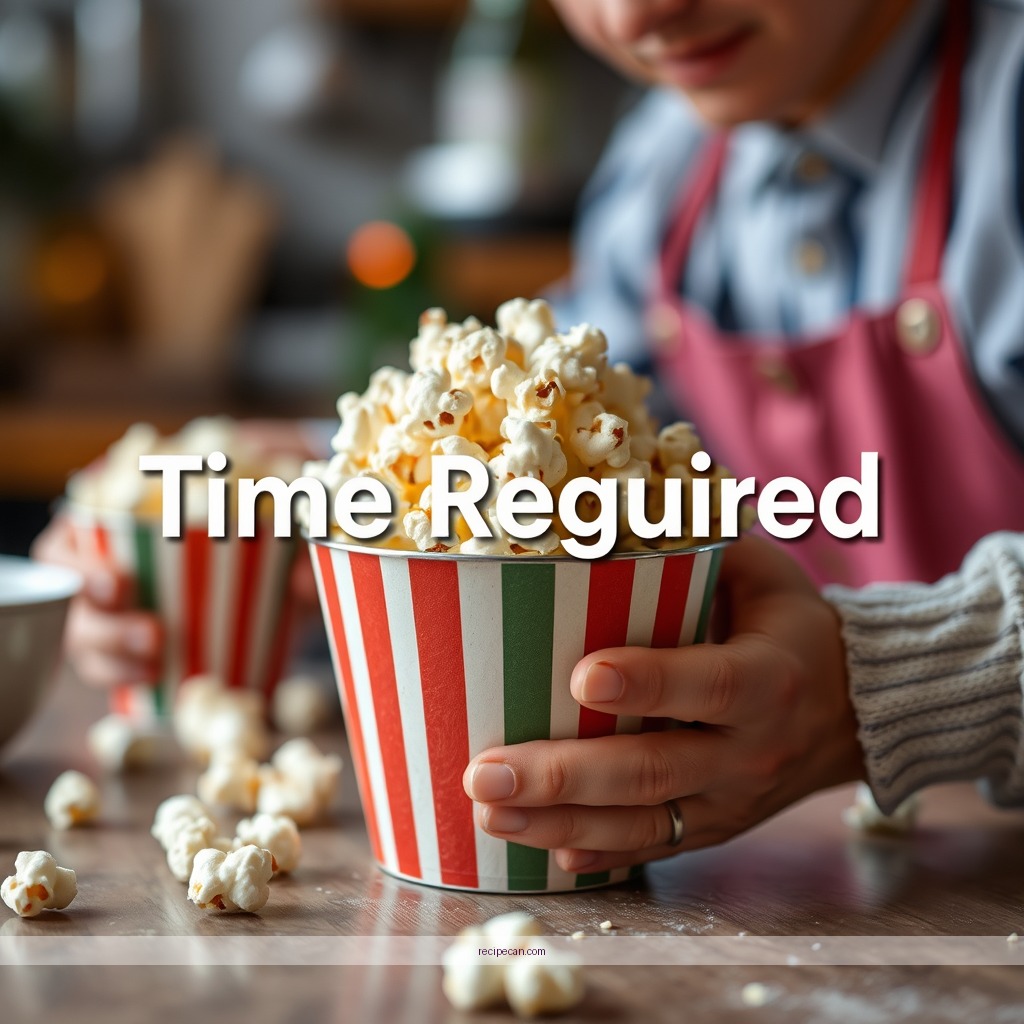 Time Required - holiday popcorn recipe