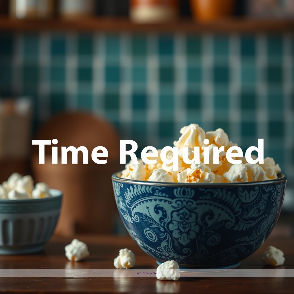 Time Required - marshmallow caramel popcorn recipe