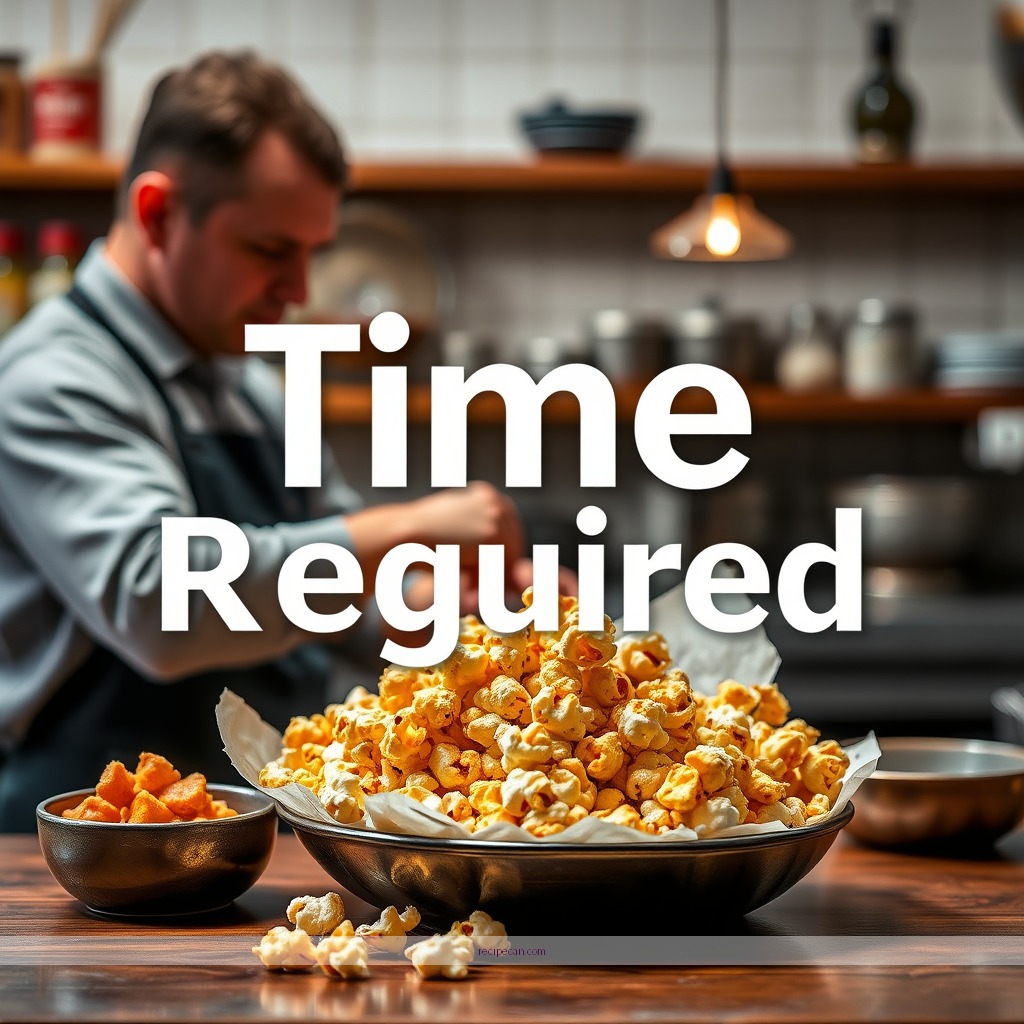 Time Required - puffed caramel popcorn recipe