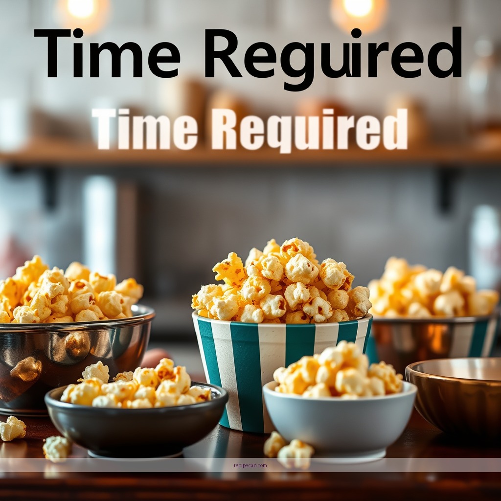 Time Required - recipe for homemade caramel popcorn