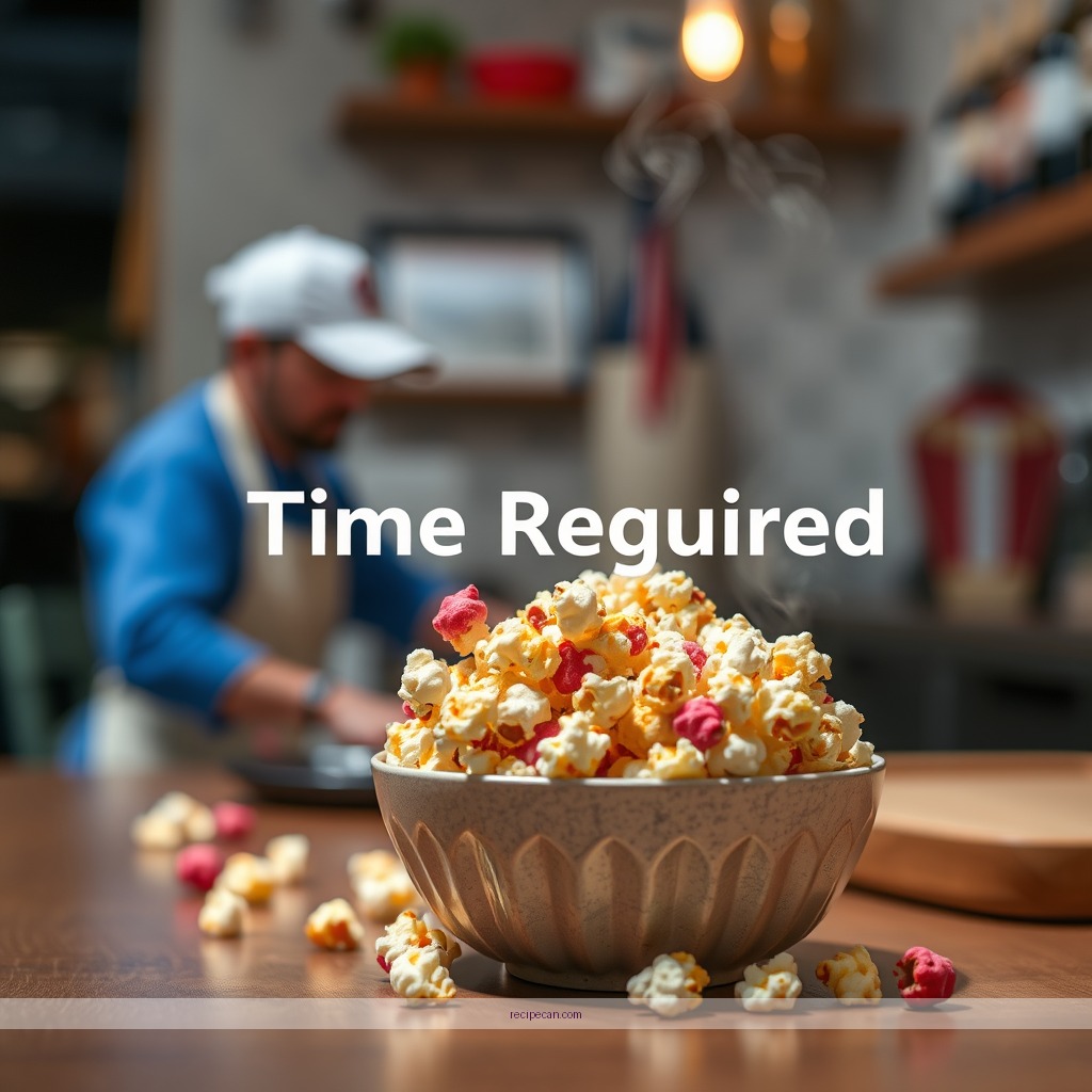 Time Required - colored popcorn recipe