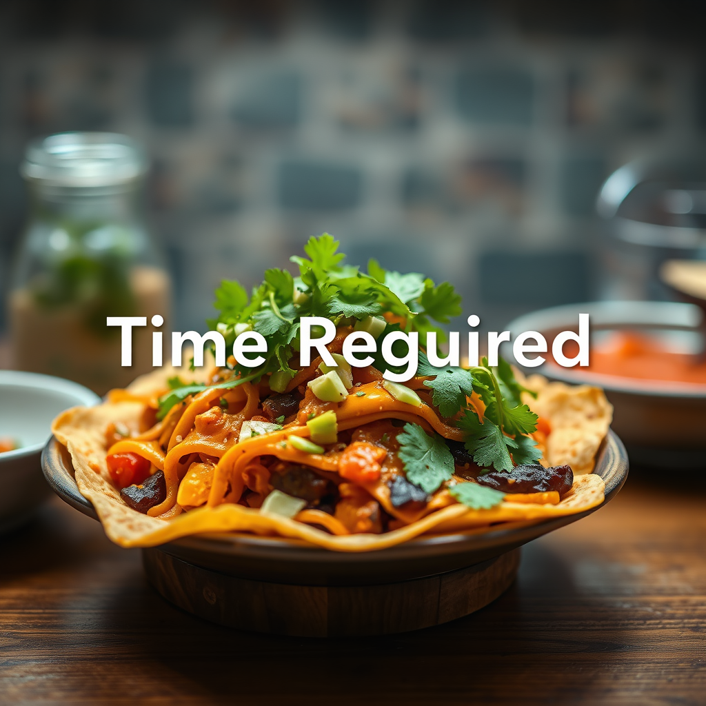 Time Required - meatless nacho recipe