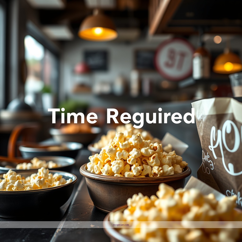 Time Required - popcorn snack recipes