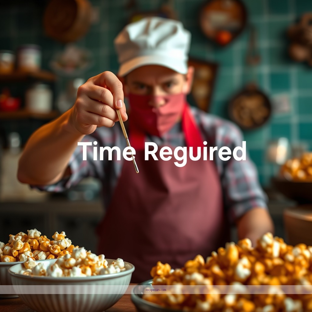 Time Required - caramel corn popcorn recipe