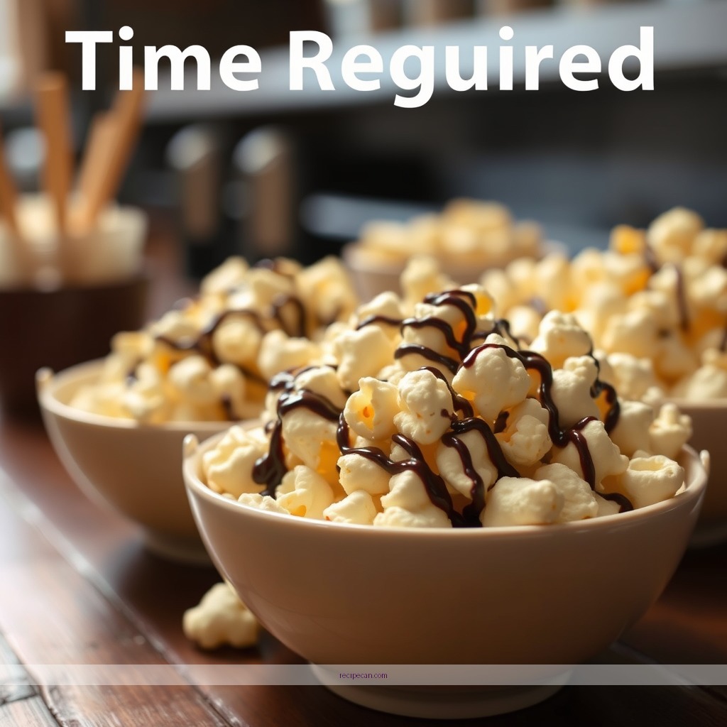 Time Required - recipe for popcorn with chocolate drizzle