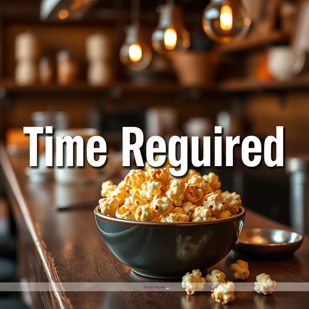 Time Required - simple caramel popcorn recipe