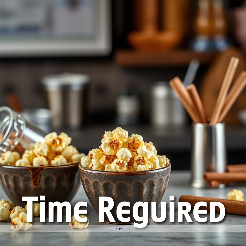 Time Required - cinnamon and sugar popcorn recipe