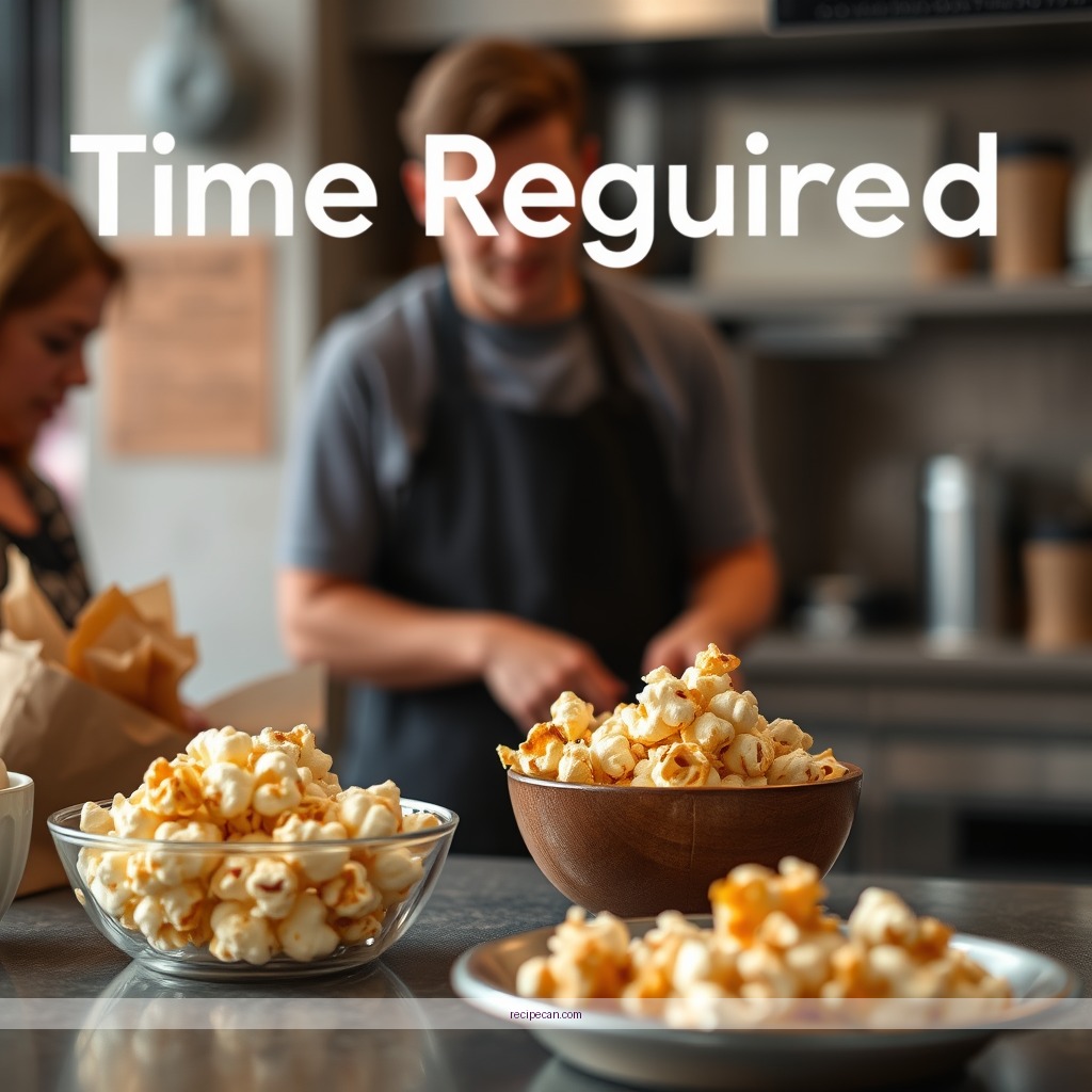 Time Required - gooey caramel popcorn recipe