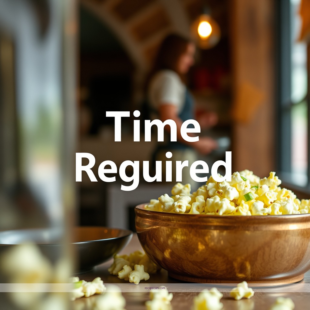Time Required - green popcorn recipe