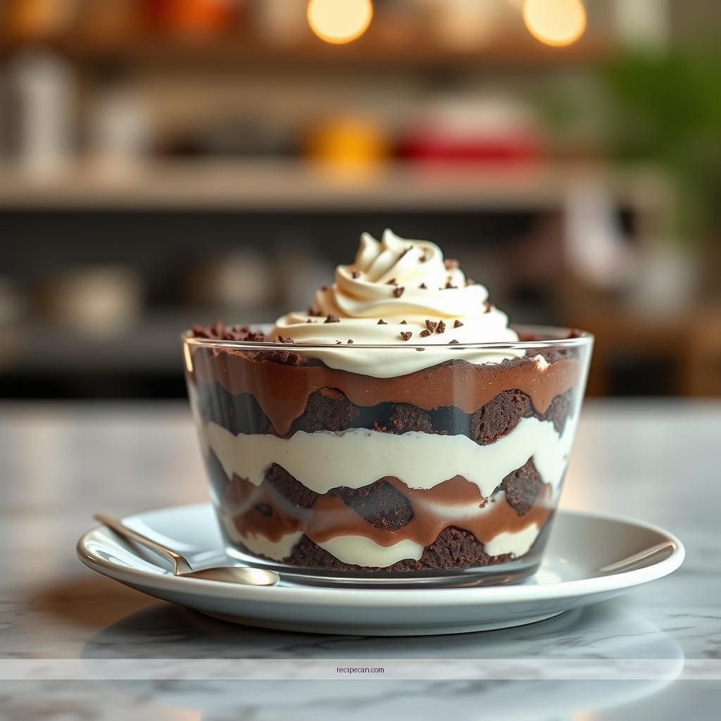 Time Required - chocolate brownie trifle recipe