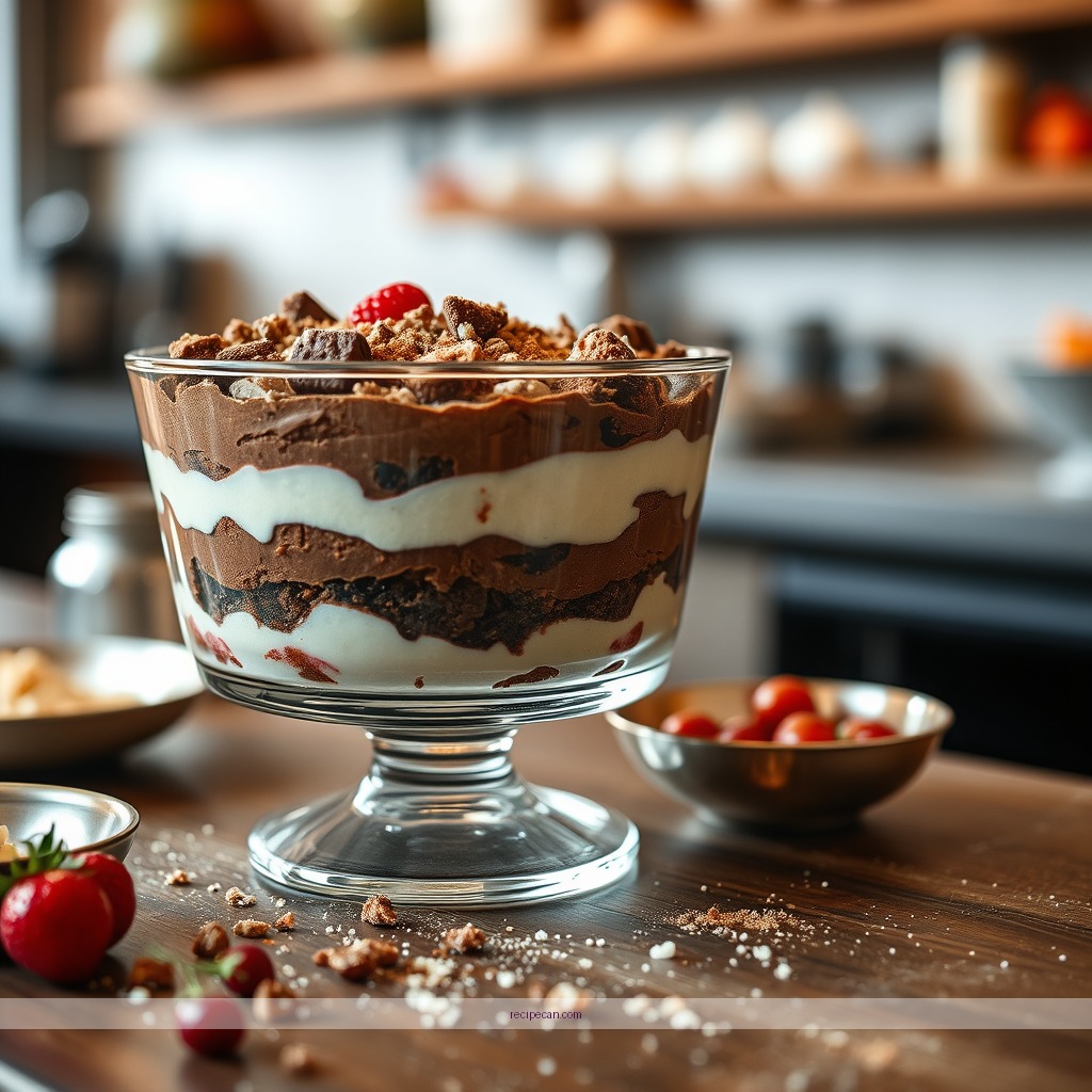 Time Required - brownie trifle dessert recipe