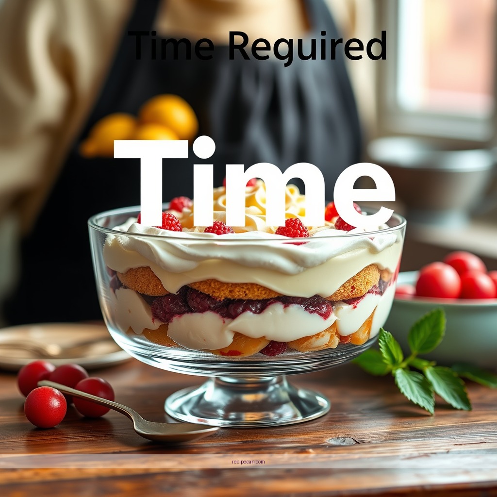Time Required - old fashioned trifle recipe