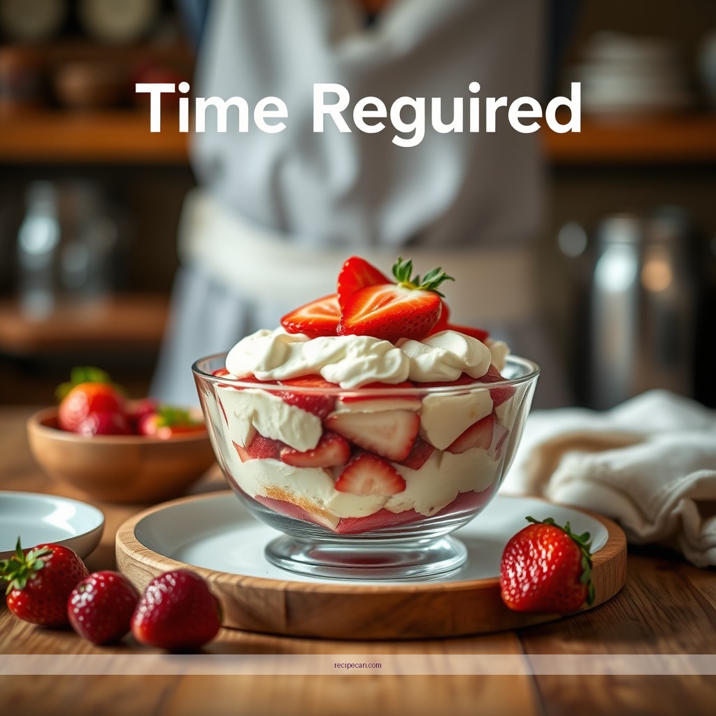 Time Required - recipe for strawberry shortcake trifle