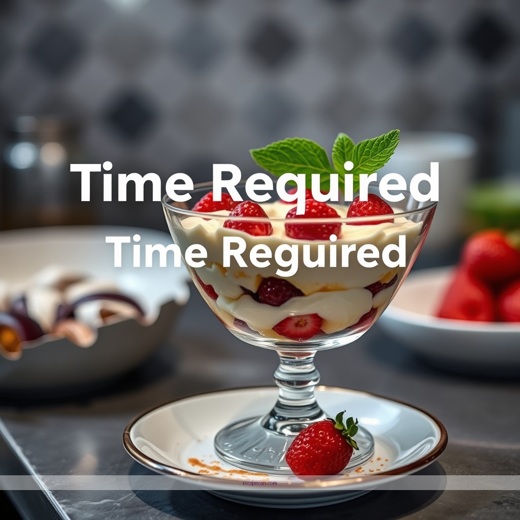 Time Required - recipe for trifle dessert