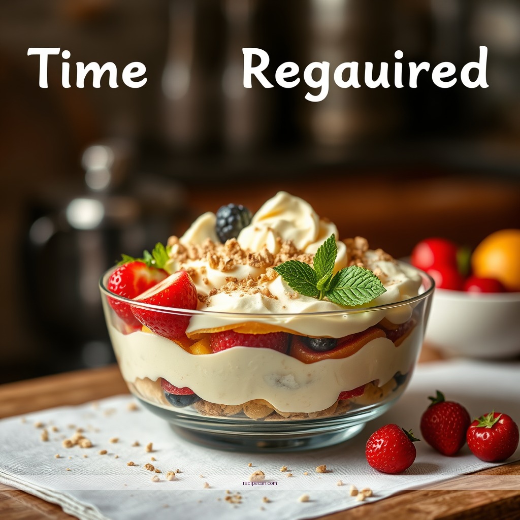 Time Required - how to make trifle recipe