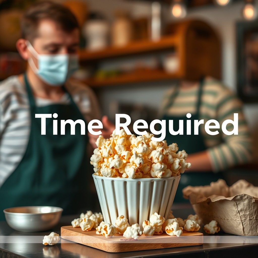 Time Required - easy caramel popcorn recipe