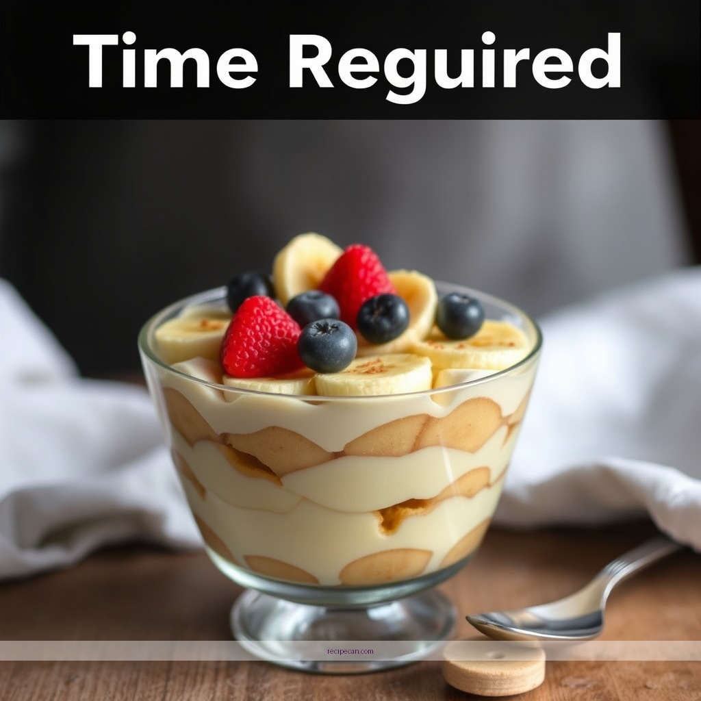 Time Required - banana pudding trifle recipe