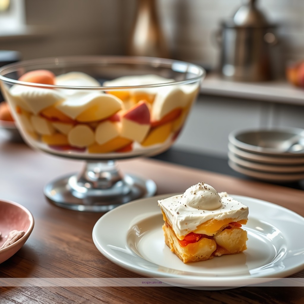 Time Required - peach trifle recipe
