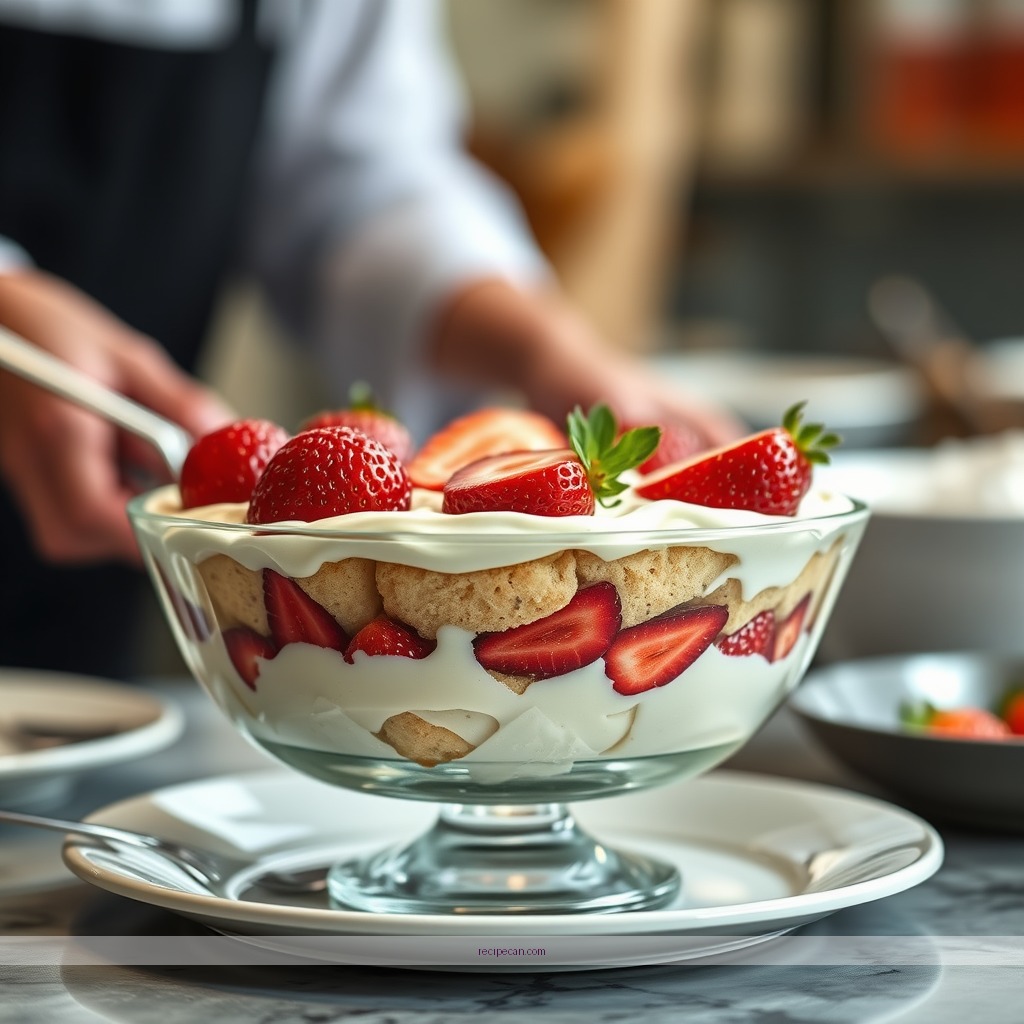 Time Required - recipe for strawberry angel food cake trifle