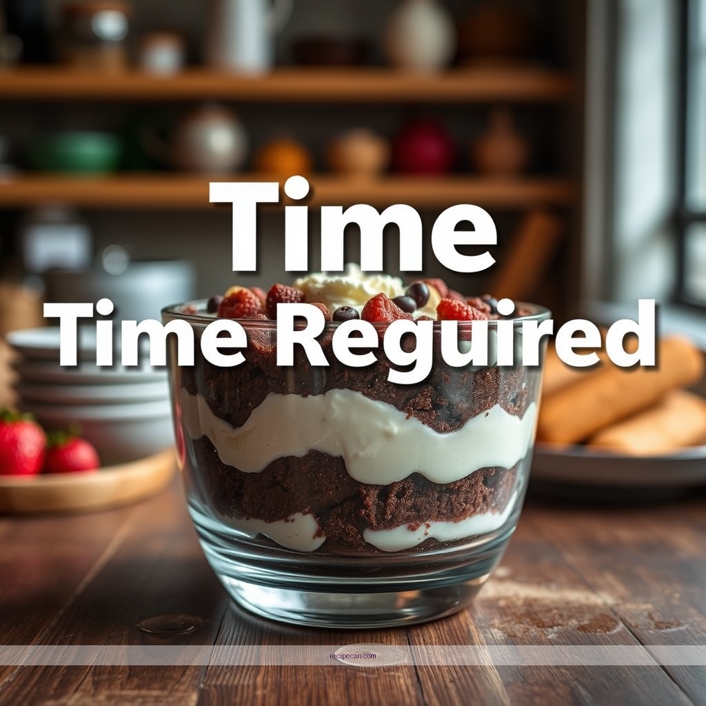 Time Required - recipe brownie trifle