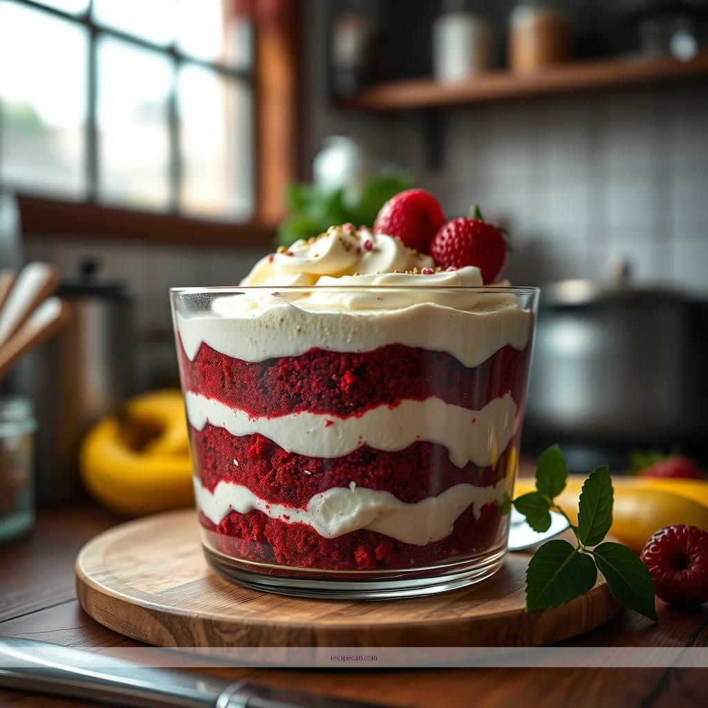 Time Required - recipe for red velvet trifle