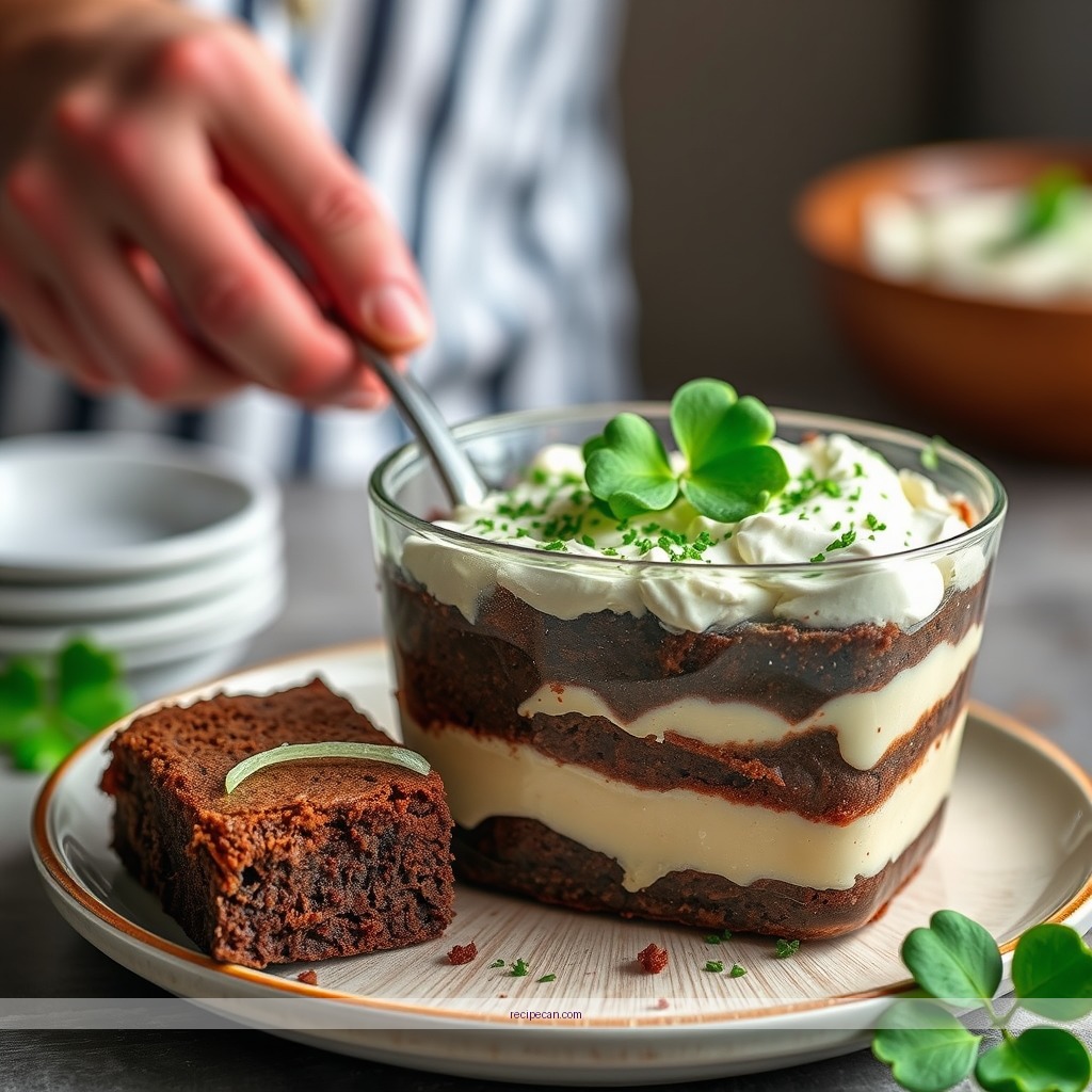 Time Required - st patrick's day brownie trifle recipe