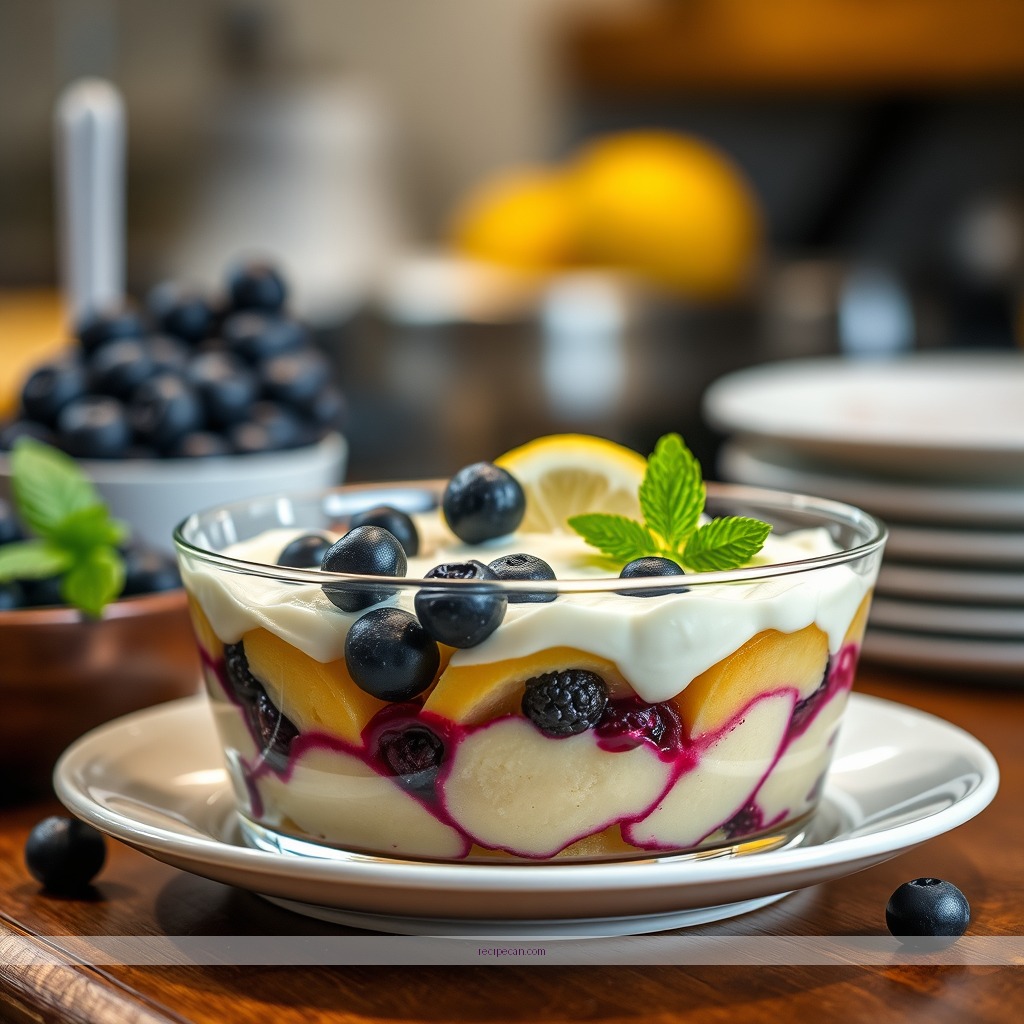 Time Required - blueberry lemon trifle recipe