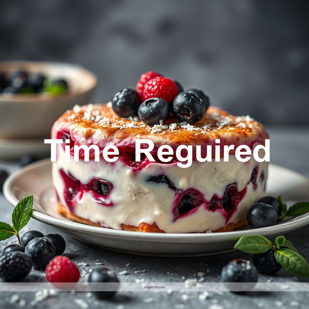 Time Required - blueberry trifle recipe