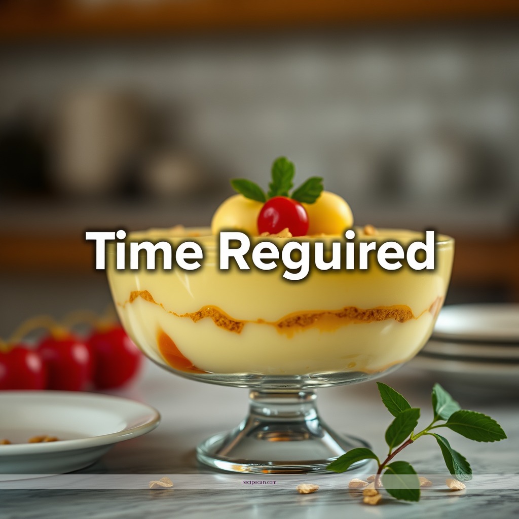 Time Required - custard recipe for trifle