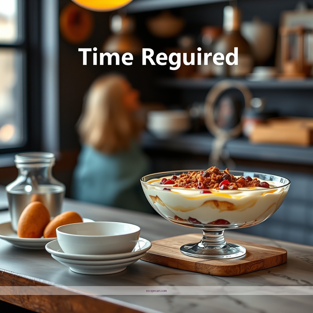 Time Required - eggnog trifle recipe