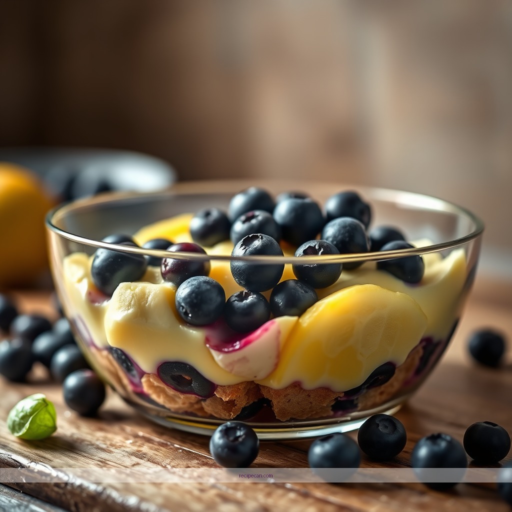 Time Required - lemon blueberry trifle recipe