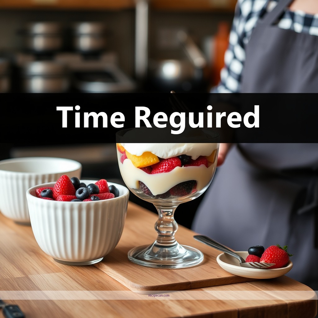 Time Required - quick and easy trifle dessert recipes