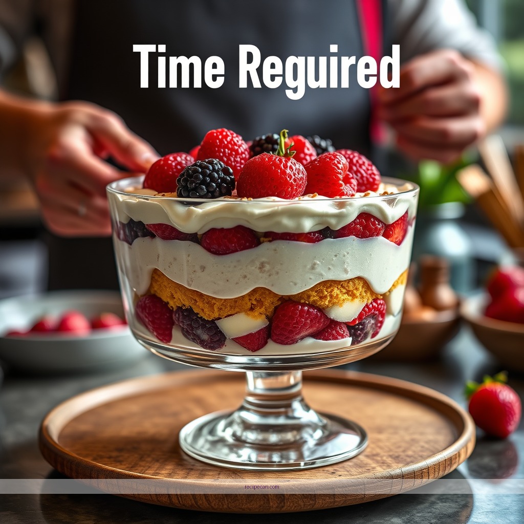 Time Required - quick easy trifle dessert recipes